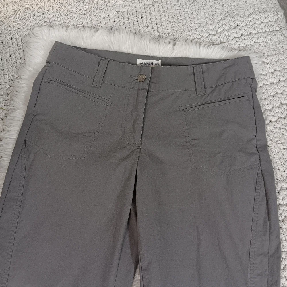Magellan Women's Gray Outdoor Lightweight Cropped Pants, Small - Picture 2 of 11
